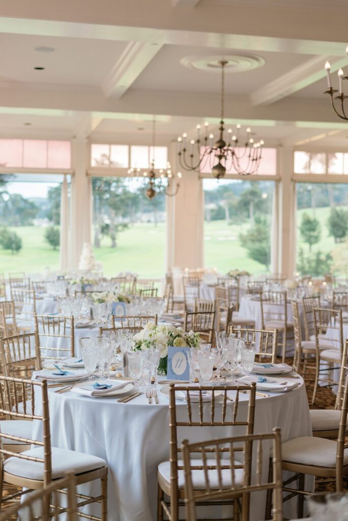 Wedding reception at California Golf Club of San Francisco.