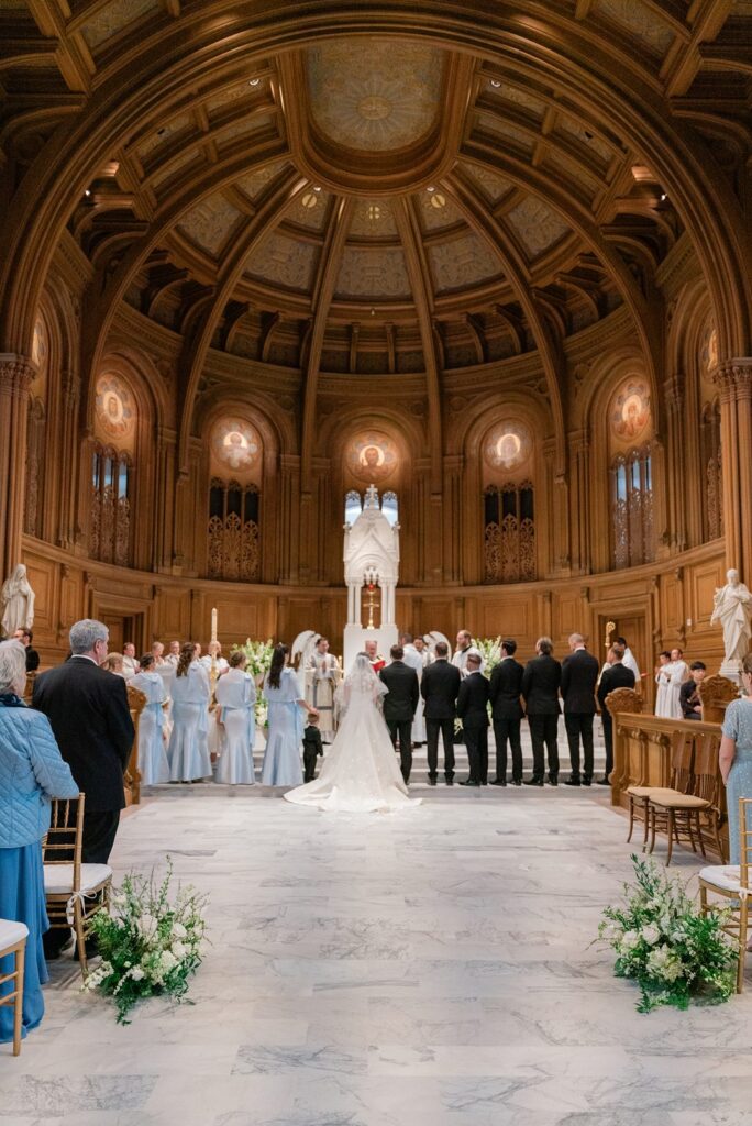 Wedding at St. Patrick's Seminary in Menlo Park.